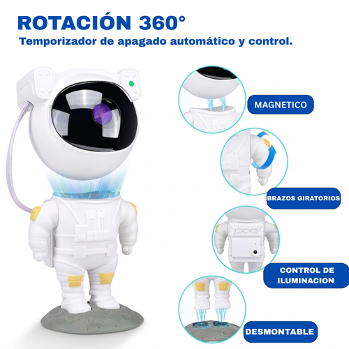 Proyector de estrellas y galaxia - incluye temporizador y control remoto