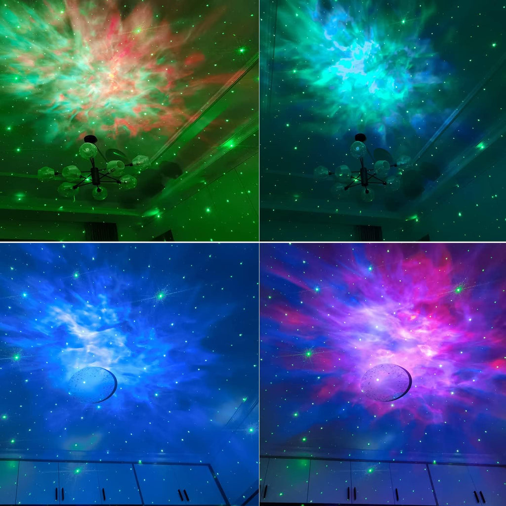 Proyector de estrellas y galaxia - incluye temporizador y control remoto